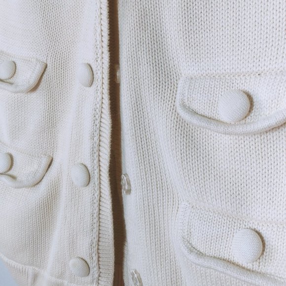 Gap Beige Button Up Sweater - Size Small - Picture 4 of 6